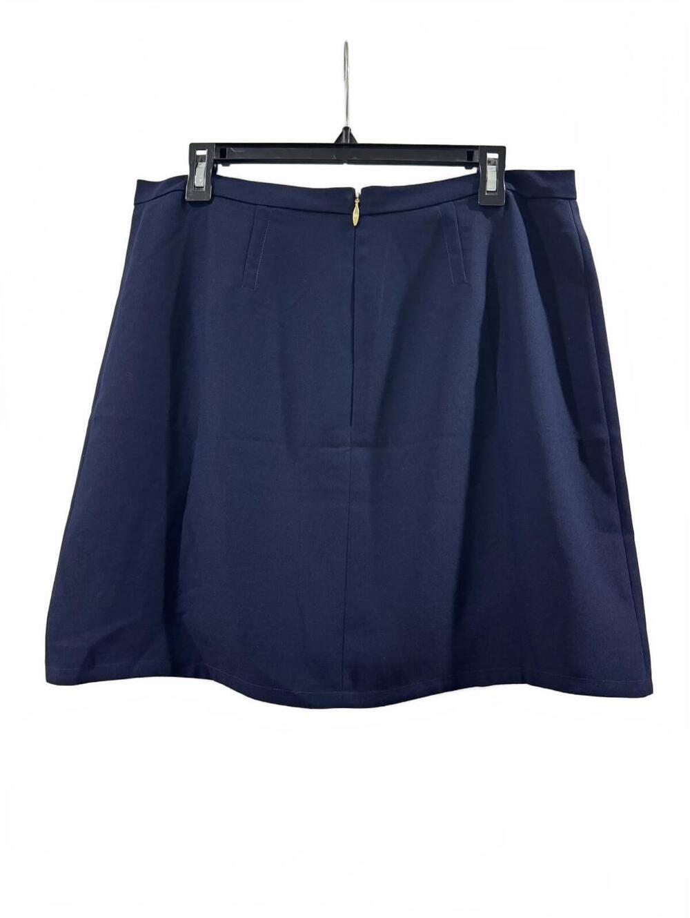 NWT Draper James Margaret Navy Scallop Hem Mini Skirt Size 12 Preppy Chic - Picture 6 of 9